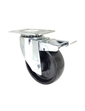 ROULETTE PIVOTANTE À FREIN RESISTANTE A LA CHALEUR DIAMETRE 150 MM CHARGE 200 KG - S2 270° 150AF
