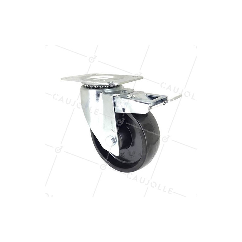 ROULETTE PIVOTANTE À FREIN RESISTANTE A LA CHALEUR DIAMETRE 150 MM CHARGE 200 KG - S2 270° 150AF