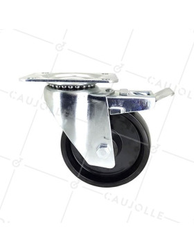 ROULETTE PIVOTANTE À FREIN RESISTANTE A LA CHALEUR DIAMETRE 150 MM CHARGE 200 KG - S2 270° 150AF