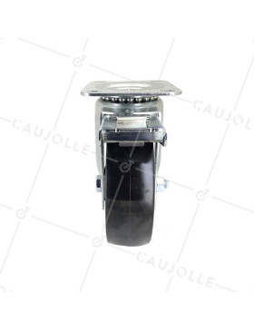 ROULETTE PIVOTANTE À FREIN RESISTANTE A LA CHALEUR DIAMETRE 150 MM CHARGE 200 KG - S2 270° 150AF