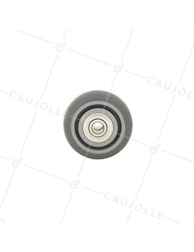 SUPPLE RUBBER WHEEL WITH BALL BEARINGS 50 MM DIAMETER 8 MM AXLE S15/50RB