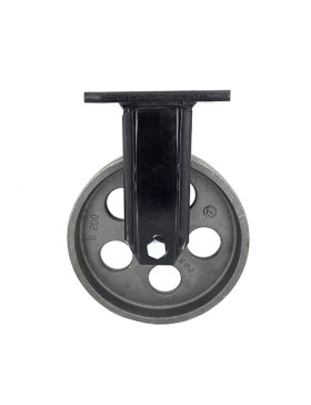 ROULETTE INDUSTRIELLE ANCIENNE VINTAGE EN FONTE DIAMÈTRE 200 MM CHARGE 600 KG - INDUSTYL200F