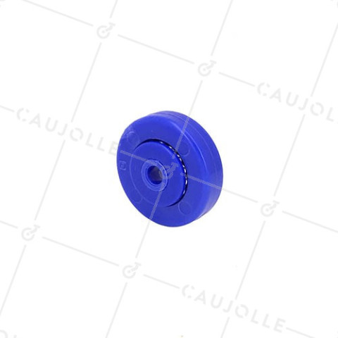 Wheel FLAT PROFILE TROLLEY WHEEL FOR AERIAL CONVEYOR Bearing STAINLESS STEEL DIAMETER 49 MM LOAD 60 KG AXLE 8 MM • Caujolle
