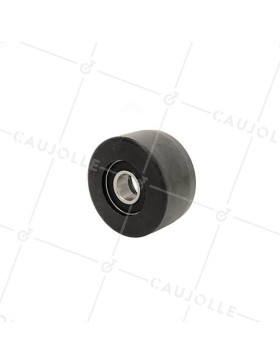 GALET NOIR GRAVITAIRE POUR INDUSTRIE ALIMENTAIRE DIAMÈTRE 59 MM AXE 15 MM CHARGE 300 KG • Caujolle