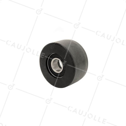 GALET NOIR GRAVITAIRE POUR INDUSTRIE ALIMENTAIRE DIAMÈTRE 59 MM AXE 15 MM CHARGE 300 KG • Caujolle