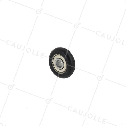 ROUE À PROFIL BOMBÉ POUR PORTE DE PLACARD COULISSANT DIAMÈTRE 26 MM CHARGE 35 KG AXE 6 MM • Caujolle
