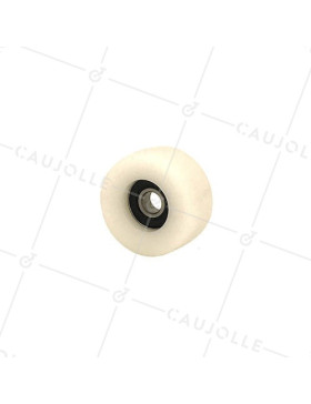 Wheel FLAT PROFILE FOR SLIDING DISPLAY DIAMETER 40 MM LOAD 50KG AXLE 8 MM • Caujolle