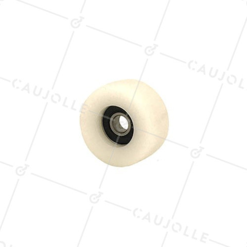 Wheel FLAT PROFILE FOR SLIDING DISPLAY DIAMETER 40 MM LOAD 50KG AXLE 8 MM • Caujolle