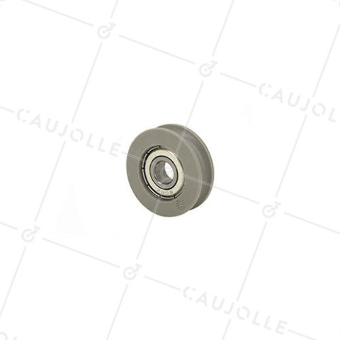 ROUE POUR PORTE DE PLACARD DIAMÈTRE 32 MM POUR RAIL ROND DE 6 MM CHARGE 30 KG AXE 8 MM • Caujolle