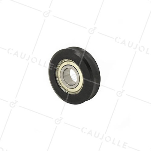 ROUE POUR PORTE DE PLACARD DIAMÈTRE 50 MM POUR RAIL ROND DE 9 MM CHARGE 110 KG AXE 10 MM • Caujolle