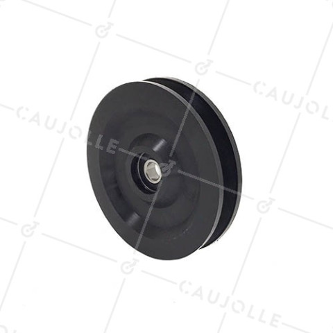 POULIE POUR APPAREIL DE MUSCULATION DIAMÈTRE 100 MM AXE 10 MM POUR CÂBLE OU RAIL DE 10 MM CHARGE 110 KG • Caujolle