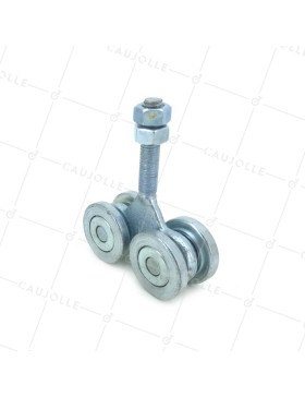 CHARIOT 4 GALETS POUR PORTE COULISSANTE SUSPENDUE DE 375KG - GRAND 4.5.4 • Caujolle