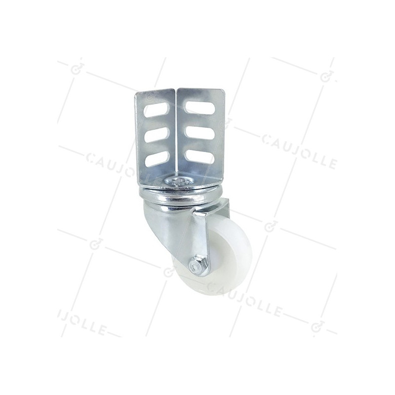 Castor ANGLE FIXING NYLON DIAMETER 50 MM LOAD 30 KG - S88N