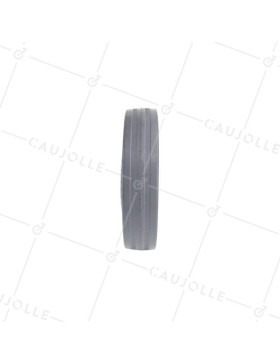 GALET MANUTENTION CAOUTCHOUC ROULEMENT À BILLES DIAMÈTRE 125MM