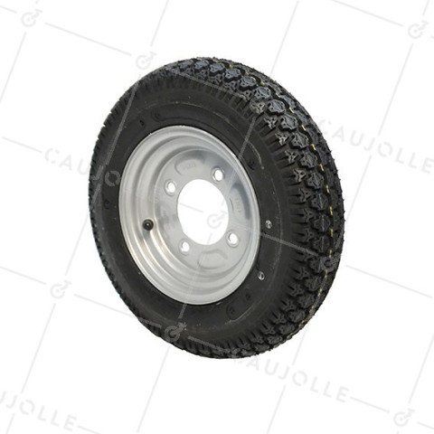 ROUE DE REMORQUE ROUTIÈRE DIAMÈTRE 382 MM CHARGE 170 KG CHARGE 170KG AXE 85 MM- S2921 • Caujolle