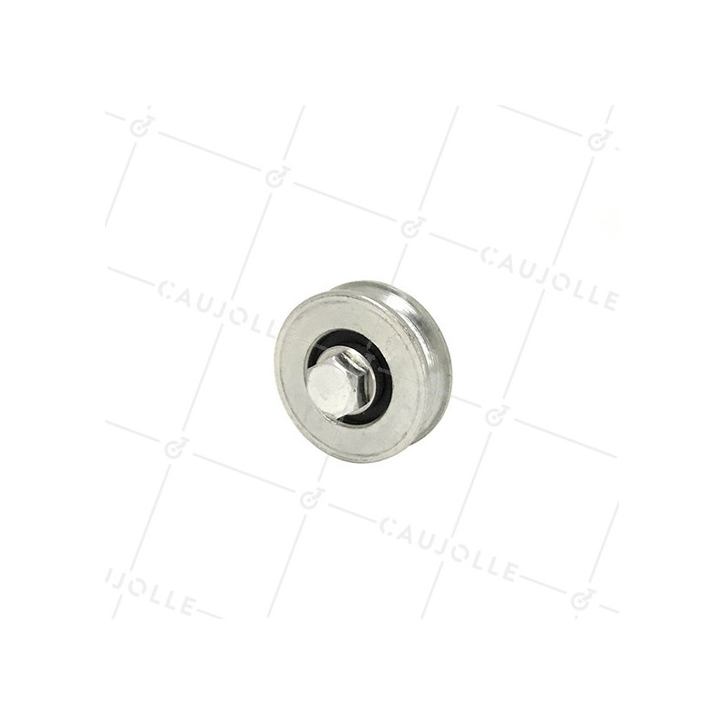 Roulette de portail coulissant gorge ronde diamètre 40 mm