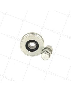 Roulette de portail coulissant gorge ronde diamètre 40 mm