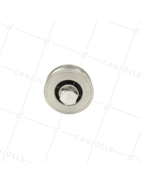 Roulette de portail coulissant gorge ronde diamètre 40 mm