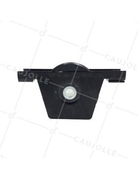 ROUE DE PORTAIL NOIRE À ENCASTRER SUPER RESISTANTE À GORGE TRIANGULAIRE DIAMÈTRE 80 MM CHARGE 600KG - MTSPE GV80 NOIRE