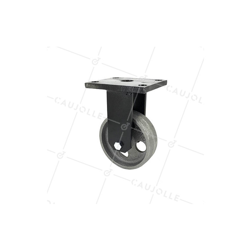ROULETTE VINTAGE EN FONTE FIXE DIAMÈTRE 100MM CHARGE 250KG - INDUSTYL100F