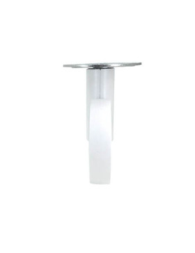 FUTURISTIC WHITE CASTOR 110 MM DIAMETER WITH PLATE - GRAVITY 110 PB