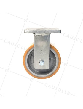 FIXED CAST IRON AND POLYURETHANE CASTER 1400 KG DIAMETR 200 MM - STEC 200F