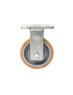 FIXED CAST IRON AND POLYURETHANE CASTER 1400 KG DIAMETR 200 MM - STEC 200F