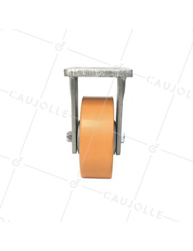 FIXED CAST IRON AND POLYURETHANE CASTER 1400 KG DIAMETR 200 MM - STEC 200F