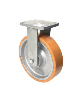 FIXED CAST IRON AND POLYURETHANE CASTER MAX WEIGHT 2000 KG DIAMETER 300 MM - STEC 300FIXE