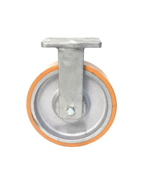 FIXED CAST IRON AND POLYURETHANE CASTER MAX WEIGHT 2000 KG DIAMETER 300 MM - STEC 300FIXE