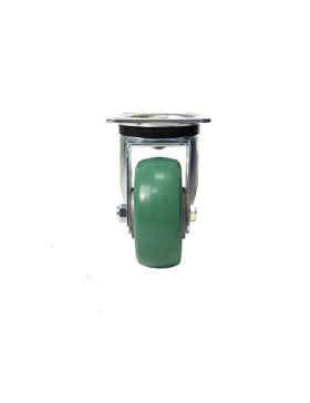 ROULETTE PIVOTANTE EN POLYURÉTHANE SUPER ÉLASTIQUE PREMIUM DIAMÈTRE 125 MM CHARGE 400KG - S76V125P