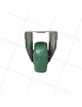FIXED CASTOR IN SUPPLE POLYURETHANE 125 MM DIAMETER MAX LOAD 400 KG - S77V125