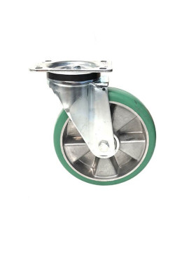 ROULETTE PIVOTANTE EN POLYURÉTHANE SUPER ÉLASTIQUE PREMIUM DIAMÈTRE 200MM CHARGE 500KG - S76V 200