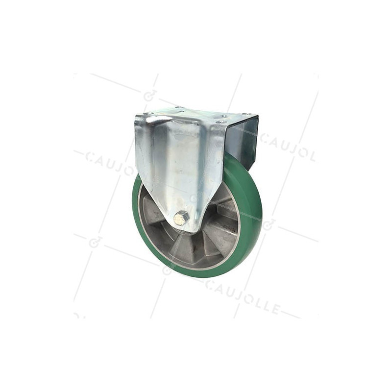 FIXED CASTOR IN FLEXIBLE POLYURETHANE 200 MM DIAMETER MAX LOAD 500 KG - S76V200F