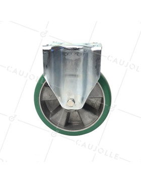 FIXED CASTOR IN FLEXIBLE POLYURETHANE 200 MM DIAMETER MAX LOAD 500 KG - S76V200F