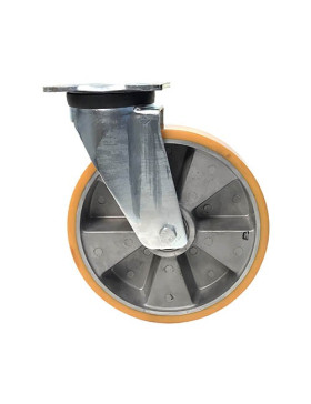 Swivel castor polyurethane with aluminium hub diameter 250 mm max load 1000 kg - S78AR 250