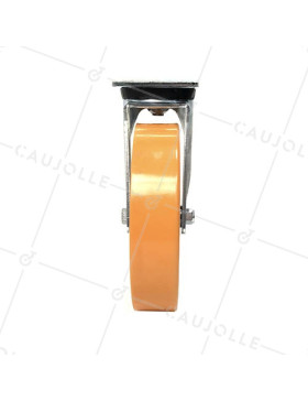 ROULETTE PIVOTANTE POLYURÉTHANE RENFORCÉE JANTE ALUMINIUM DIAMÈTRE 250 MM CHARGE 1000KG - S78AR 250