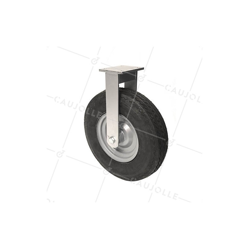 VERY LARGE FIXED PNEUMATIC CASTER DIAMETER 400 MM MAX LOAD 300 KG - S20-1-400FIXE
