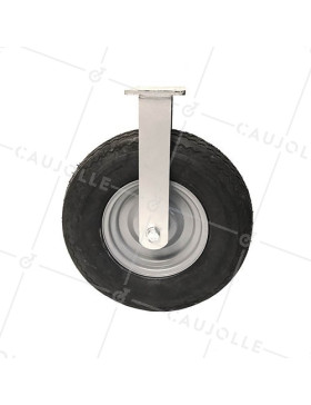 VERY LARGE FIXED PNEUMATIC CASTER DIAMETER 400 MM MAX LOAD 300 KG - S20-1-400FIXE