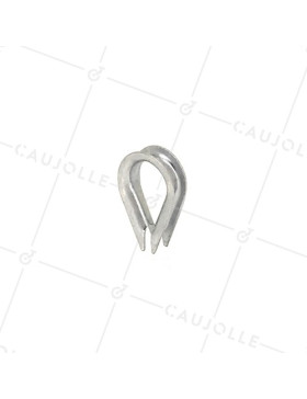 ROPE THIMBLE FOR 4 MM DIAMETER CABLE OR CORD • Caujolle