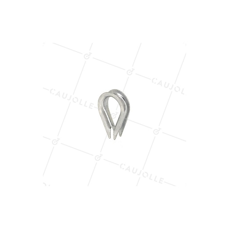 COSSE COEUR POUR CÂBLE OU CORDE DE 4 MM