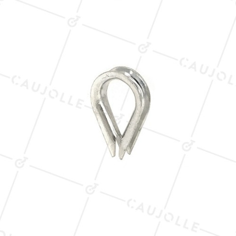 COSSE COEUR POUR CÂBLE OU CORDE DE 6 MM • Caujolle