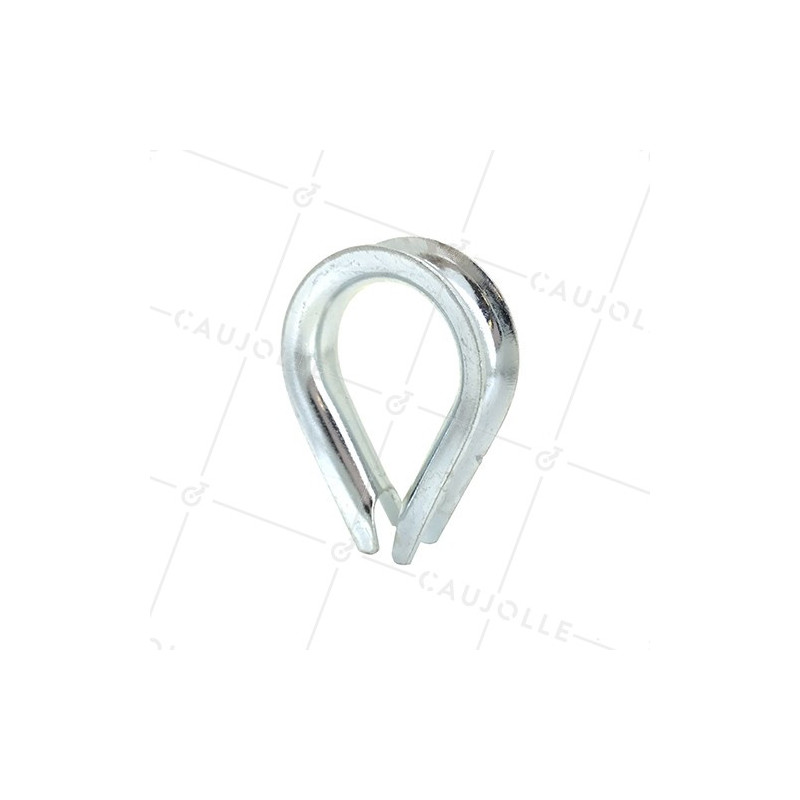 COSSE COEUR POUR CÂBLE OU CORDE DE 22 MM