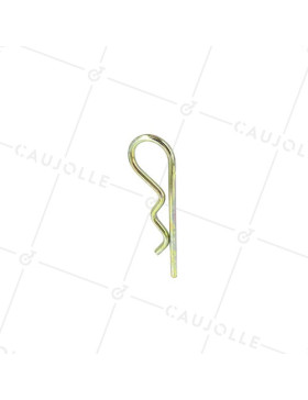 DICHROMATE STEEL BETA PIN OR R-CLIP, 3 MM DIAMETER, 68 MM LONG, 21 MM WIDE • Caujolle