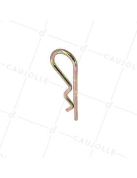GOUPILLE BETA EN ACIER BICHROMATÉ DE DIAMÈTRE 5 MM LONGUEUR 98 MM LARGEUR 32 MM • Caujolle
