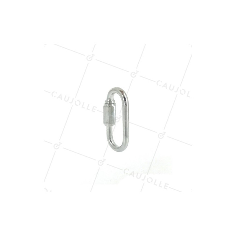 Maillon rapide en acier de diamètre 7 mm