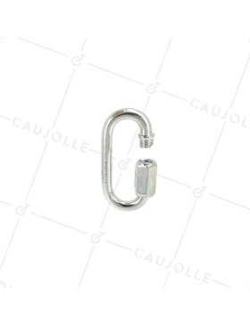 Maillon rapide en acier de diamètre 7 mm