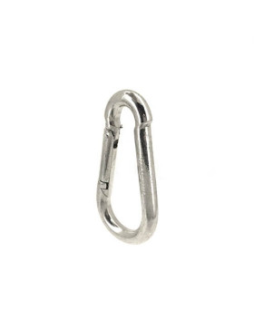Mousqueton alpin en acier zingué de diamètre 8 mm 