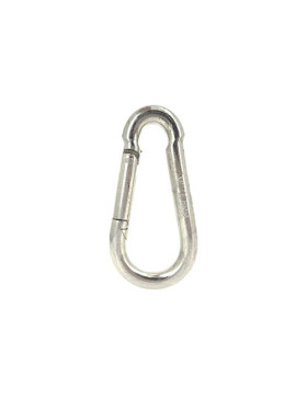 Mousqueton alpin en acier zingué de diamètre 8 mm 