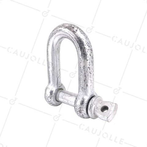 MANILLE DROITE POUR CABLE OU CORDE DE 43 MM DE DIAMETRE MAXIMUM CHARGE 2500 KG - M22 • Caujolle